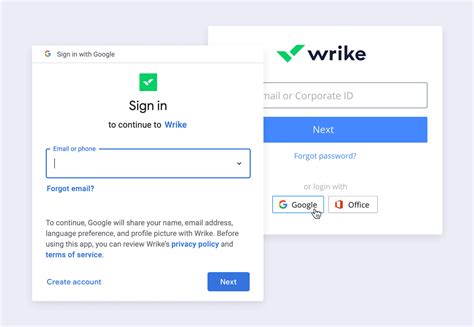 Sign in to your Wrike account.